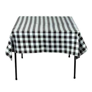 54 in. Square Checkered Tablecloth  