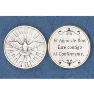  25 Holy Spirit El Amor de Dios Prayer Coins Jewelry