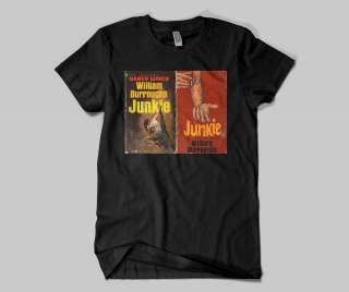 William S. Burroughs Junky Beatnik Black T Shirt  