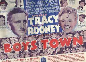BOYS TOWN(1938)SPENCER TRACY MICKEY ROONEY HERALD  