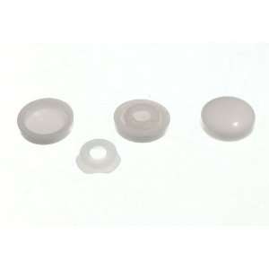  PLASTIDOME CLICK ON SCREW CAP COVER WITH BASE WHITE ( pack 
