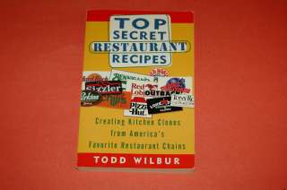 Top Secret Restaurant Recipes Behihana Bennigans ++ SC  