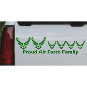 Proud Air Force Stick Family 4 Kids Stick Family Car Window Wall 