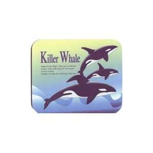    Rubber Mouse Pad with Killer Whale Graphic