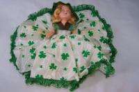 Vintage St. Patricks Day Sleepy Eye Doll Clover  