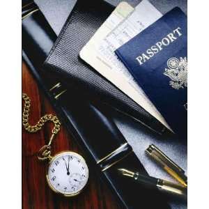  Airline Tickets and Passport   Peel and Stick Wall Decal 