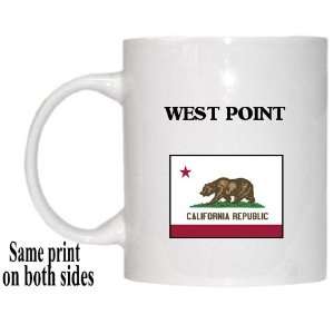 US State Flag   WEST POINT, California (CA) Mug 