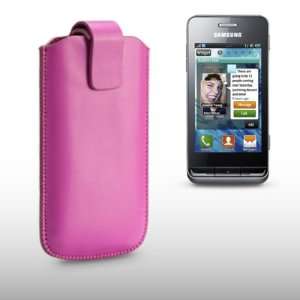  SAMSUNG S7230E WAVE 723 PINK PU LEATHER CASE BY CELLAPOD 