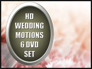 HD Wedding Video Backgrounds Overlays Elements 6 DVD  