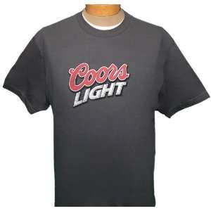  Size Large Dark Grey Coors Light Short Sleeve T shirt 