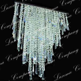 14 Luxema Exclusive Square Ceiling Mount Halogen Crystal Chandelier w 