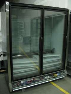 2003 Hussmann RLN 2 Glass Door Freezer Display Grocery  