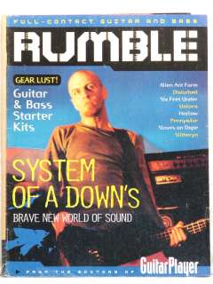 2001 RARE RUMBLE GUITAR MAGAZINE SYSTEM OF A DOWN Disturbed Harlow 