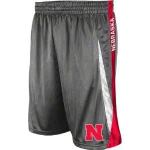  Nebraska Cornhuskers Charcoal Axle Shorts Sports 
