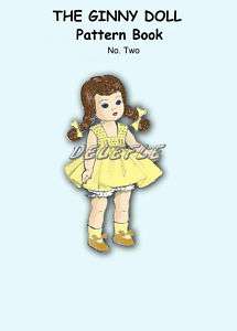 Ginny Doll Pattern 7 8 inch outfits Book No. 2 wardrobe  