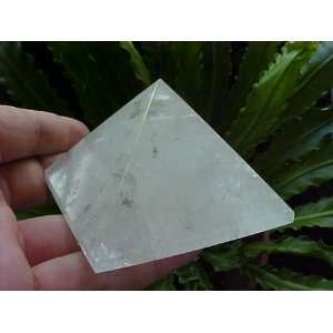   Gemqz Clear Quartz Carved Pyramid From Brazil !!!!: Everything Else