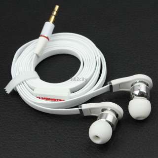 White In Ear Headphone earphone Earbuds 3.5mm for iPod iPhone MP3 MP4 