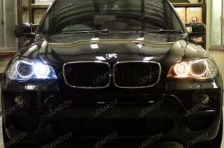 White H8 LED Halo Angel Eyes BMW E92 E93 328i 335i M3  