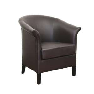  Delilah Brown Club Chair by Wholesale Interiors