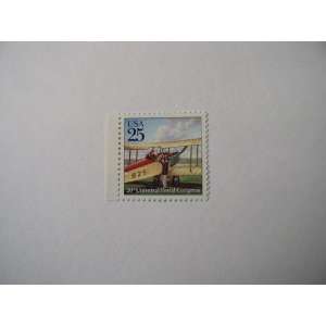 Single 1989 25 Cents US Postage Stamp, S# 2436, Twentieth UPU Congress 