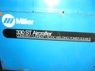 Miller 330ST Aircrafter AC/DC TIG Stick Welding Arc Welder  