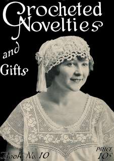 Vintage Crochet Book NOVELTY ARTS Gifts Hats Bags  