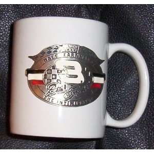  Nascar Dale Earnhardt #3 The Intimidator White Coffee Cup 
