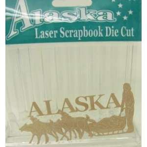  Alaska Laser Scrapbooking Craft Die Cut Sled Dog Team 