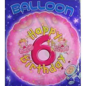  Foil Balloon happy 6th Birthday 18 Balloon: Everything 