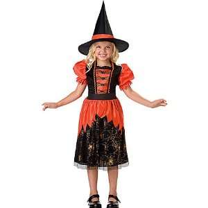  Girls Lil Webbed Witch Costume   XSmall: Toys & Games