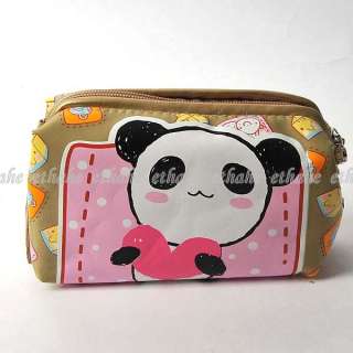 Love Panda Makeup Cosmetics Bag Wallet Purse E1GNS9  