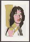 ANDY WARHOL MICK JAGGER INVITE 1976 LEO CASTELLI SIGNED FIRST STAMP 