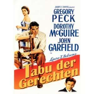 Gentlemans Agreement Poster German 27x40 Gregory Peck Dorothy McGuire 