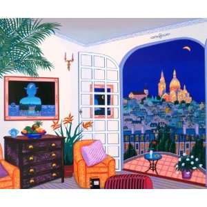 FANCH LEDAN INTERIOR WITH MAGRITTE (1999) 33X 28 LIMITED EDITION 
