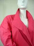   EILEEN FISHER Pink Rose RAIN Coat Raincoat SWING Jacket M $198  