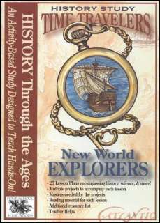 Time Travelers Series New World Explorers History CD  