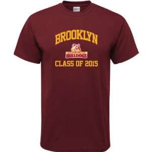 Brooklyn College Bulldogs Maroon Class of 2015 Arch T Shirt