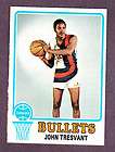 1971 72 Topps 37 John Tresvant Baltimore Bullets VG  