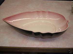 MAGNIFICENT LOS ANGELES POTTERY LEAF SHAPED BOWL  