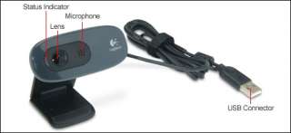 Logitech Webcam C260 with 3 MP Photos and Microphone 00097855067265 