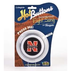  NCAA Nebraska Cornhuskers Hot Button: Sports & Outdoors