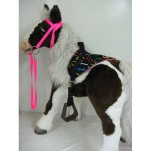   Mores Interactive Horse Saddle Set, Neon Pink, Numbers: Toys & Games