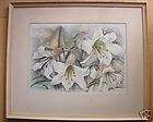 Fine Art 1962 Watercolor by M Miller Outdoors scenic LARGE/NICE  