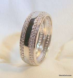 Mens Engagement Eternity Wedding Band Ring  
