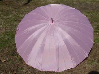 Wedding Bridal Umbrella Pink 16 Panel 60 2 Person  