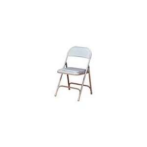  FDL Vinyl Padded Folding Chair, Gray: Home & Kitchen