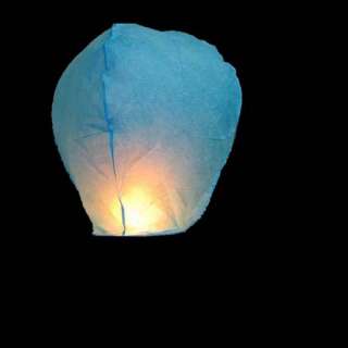 50X 8 Color wishing Lanterns Chinese paper sky candle wedding flying 