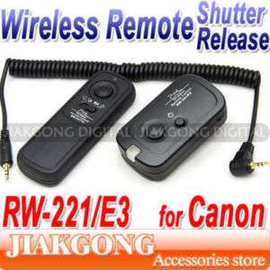 RW 221 Wireless Shutter Remote CANON 600D T3i 1100D T3  