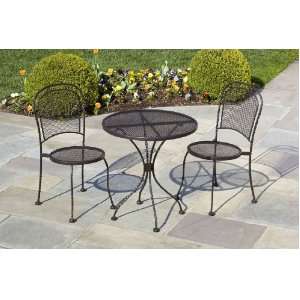   Home Bethel Round Bistro Table Group in Doro Finish
