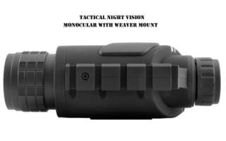 Tactical Night Vision Monocular with Weaver Mount (3x Magnification 